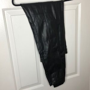 Black leather pants